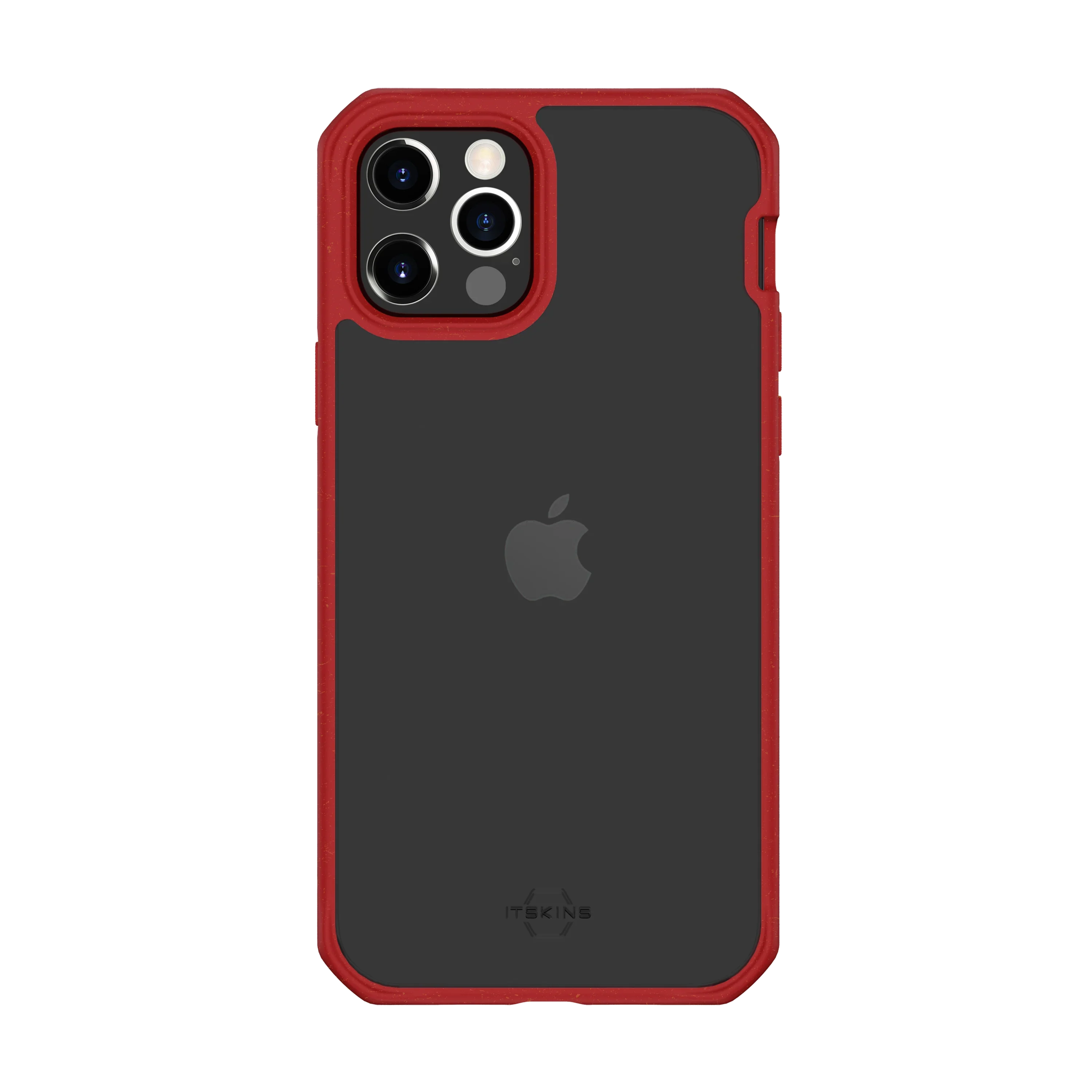 Itskins Feroniabio Pure iPhone 12 Pro Max Case - Red And Transparent - Tashqila Itskins Feroniabio Pure iPhone 12 Pro Max Case - Red And Transparent - Tashqila